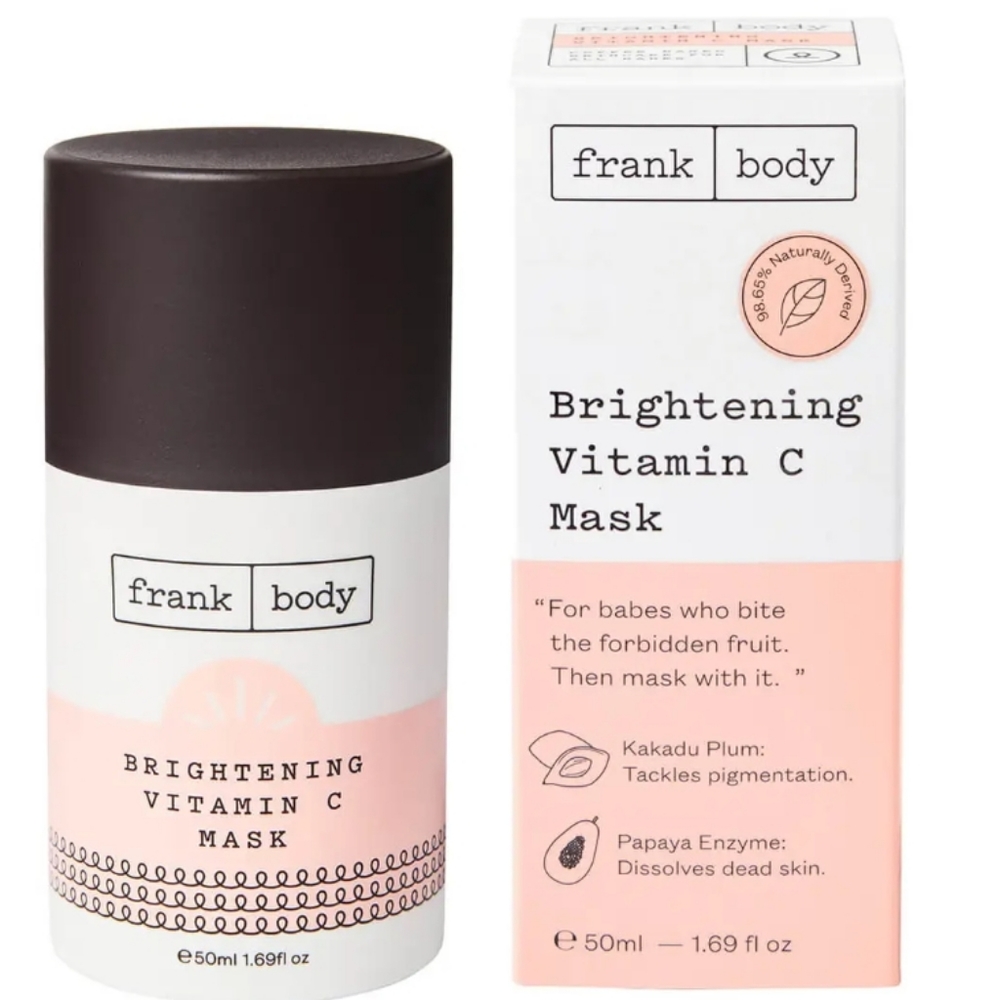 FRANK BODY BRIGHTENING VITAMIN C MASK.